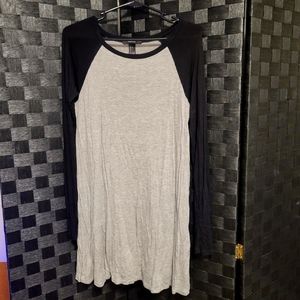 Forever 21 Long Sleeve Skater Dress (L) - AJ0403